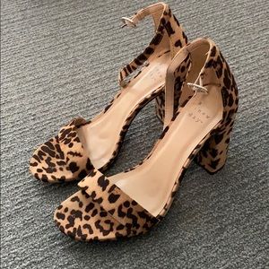 Leopard print heels